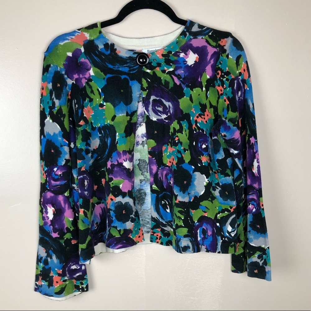 Hampshire Studio Floral Button Cardigan MP